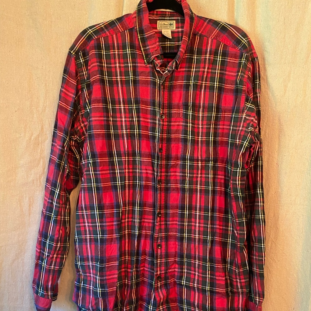 LL Bean Flannel Button Up